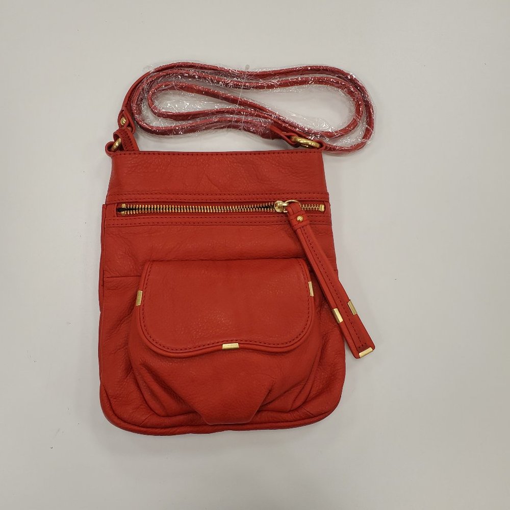 B. Makowsky Red Leather Mini Purse NEW!